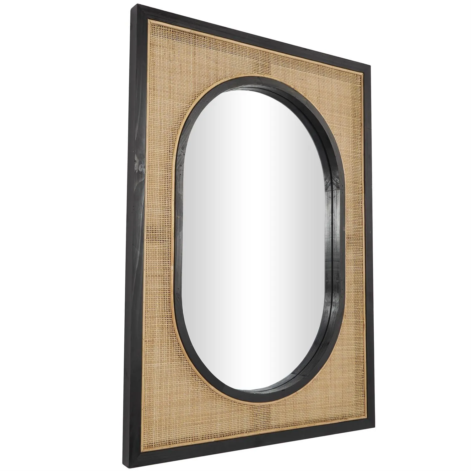 11859 Mirror in Rattan/Wood