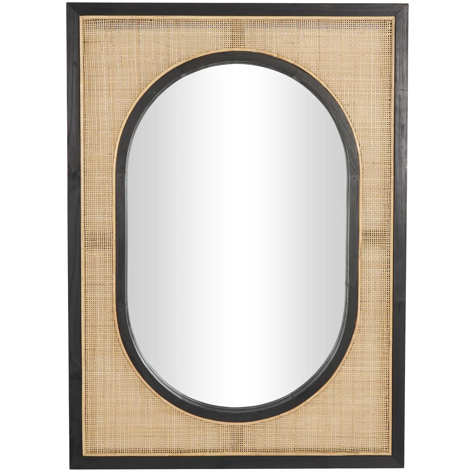 11859 Mirror in Rattan/Wood