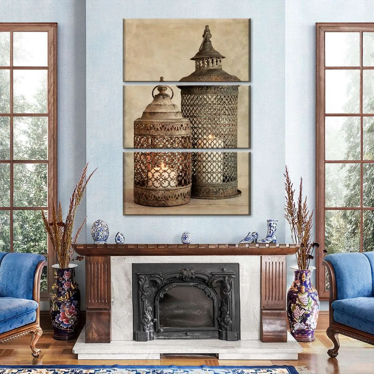 2 Lanterns I Wall Art