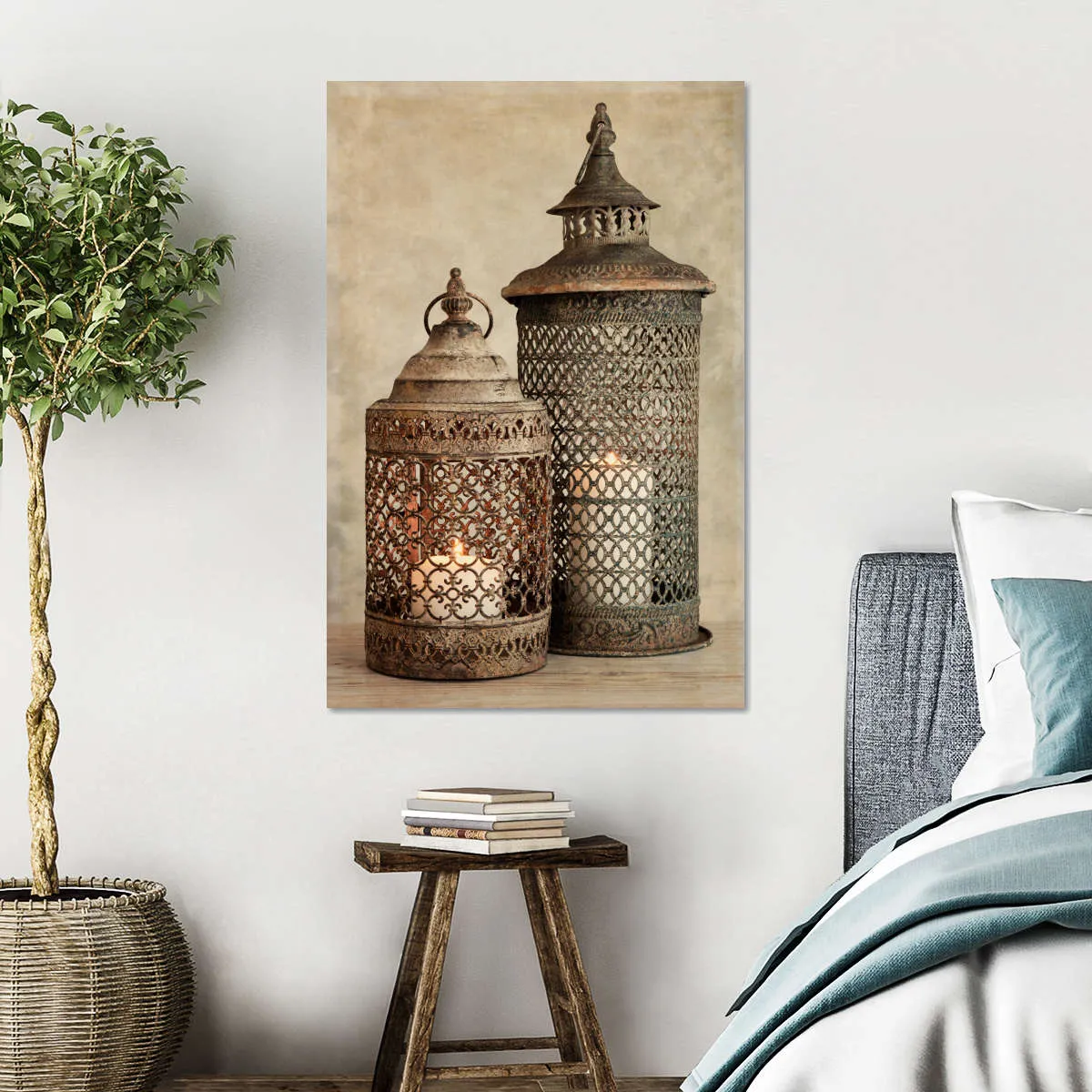 2 Lanterns I Wall Art