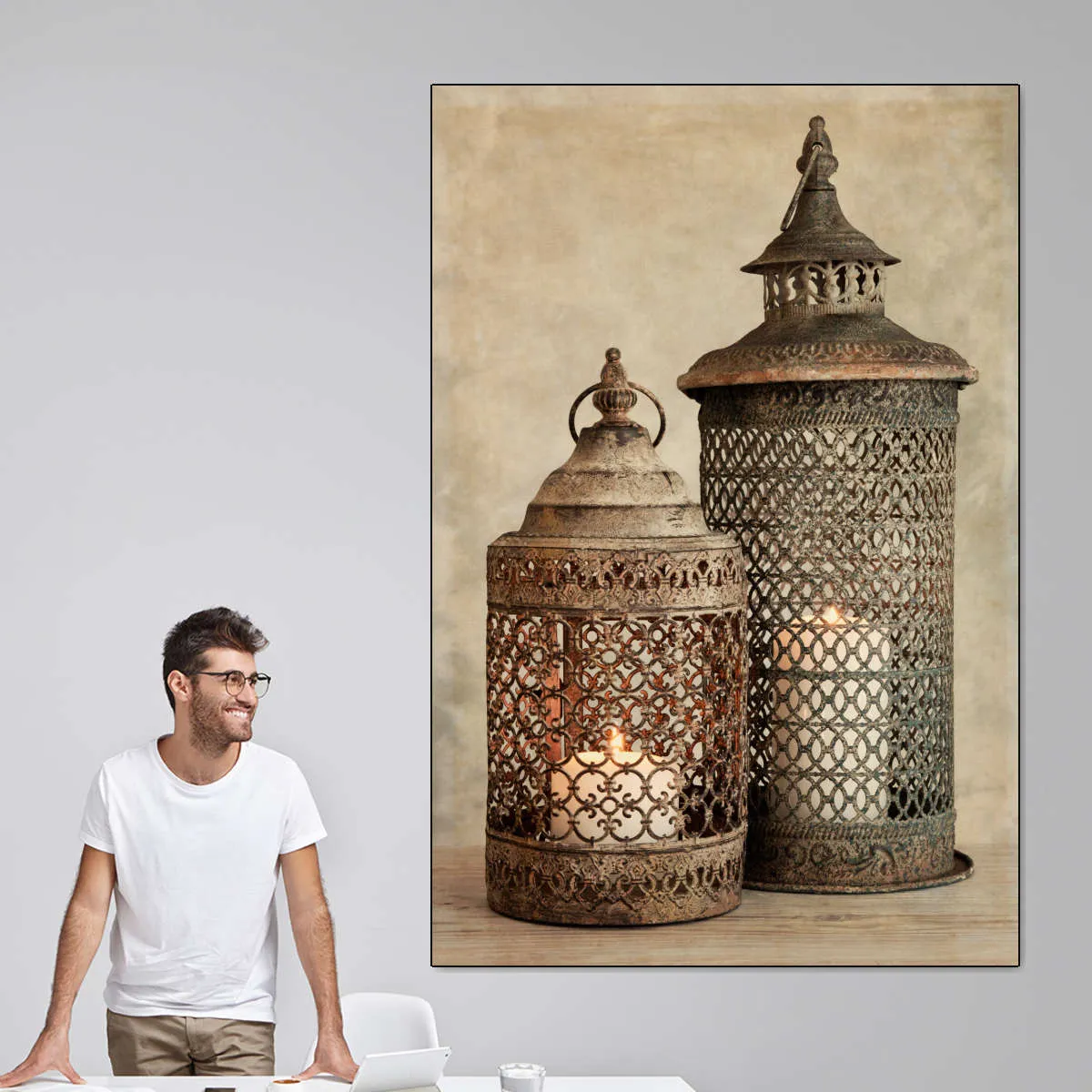 2 Lanterns I Wall Art