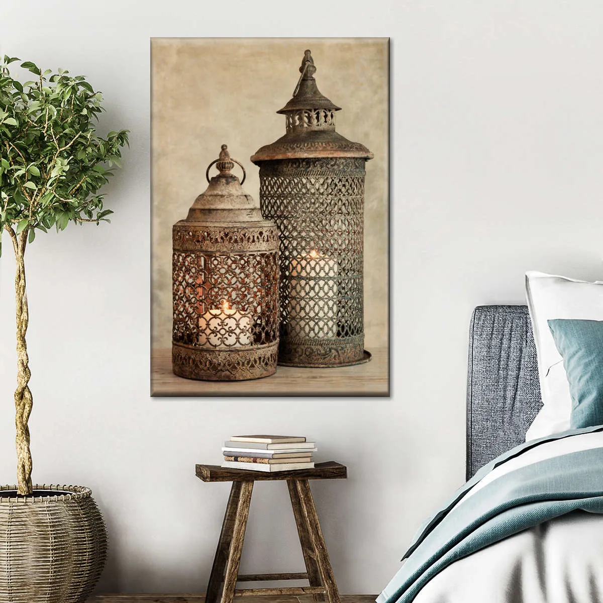 2 Lanterns I Wall Art