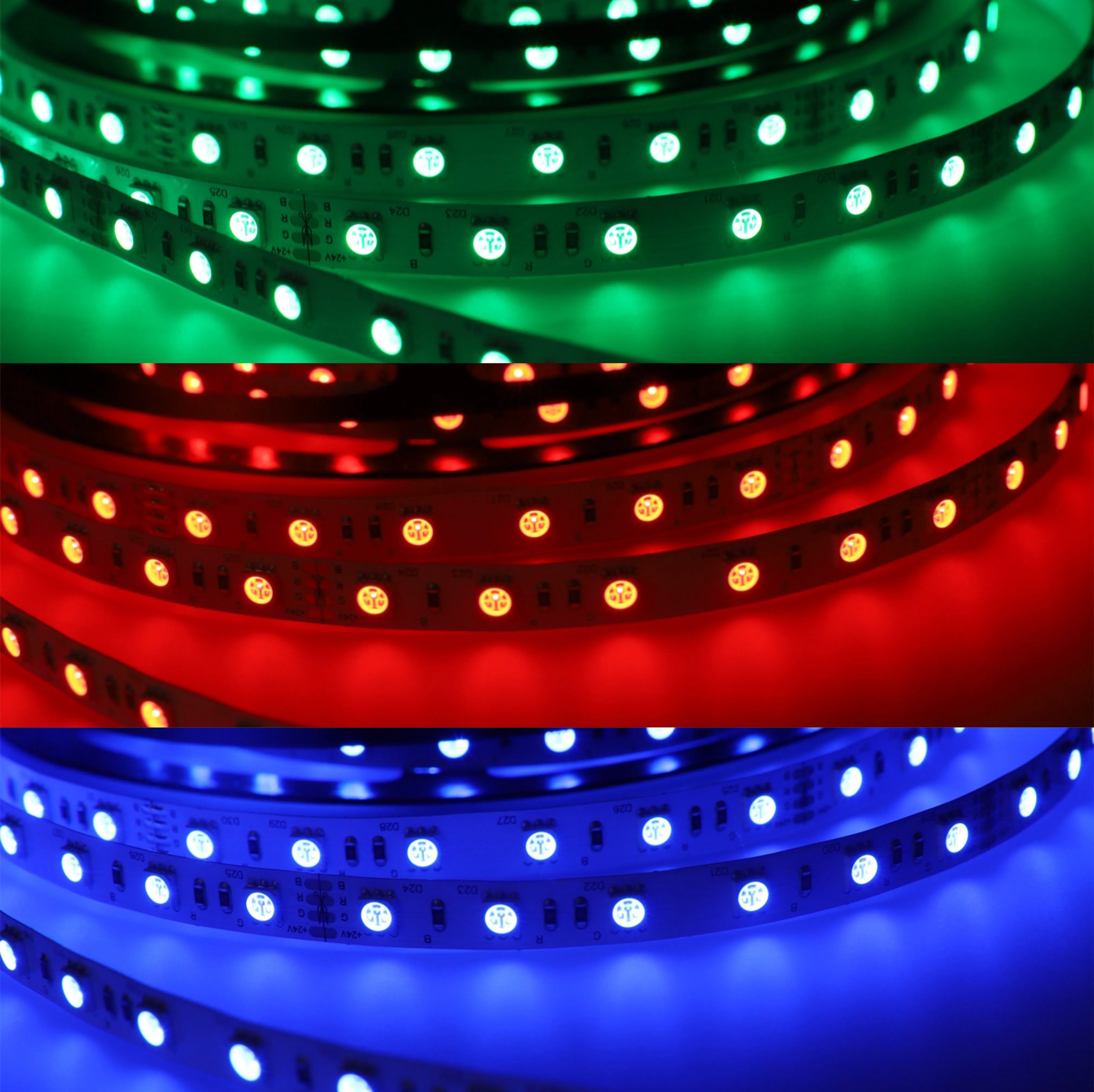 【40% OFF】 YUJILEDS 3-in-1 RGB LED Flexible Strip - 60 LEDs/m - 5m/Reel