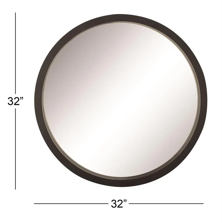 60159 Round Mirror in Black