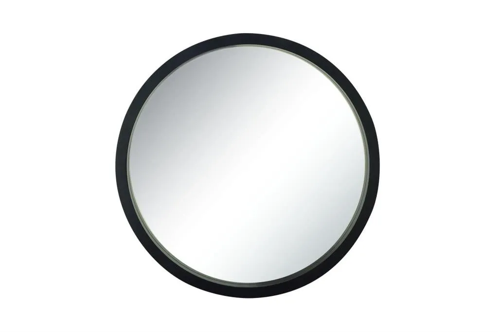 60159 Round Mirror in Black