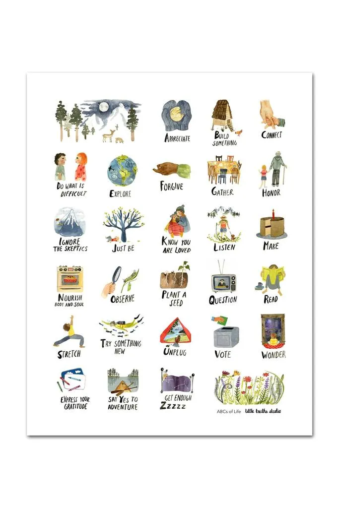 ABC's of Life Print