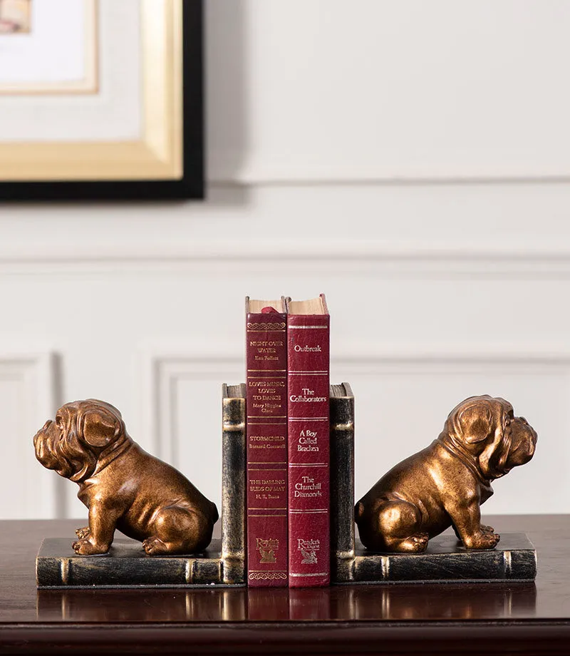 Adorable Dog Bookend Set