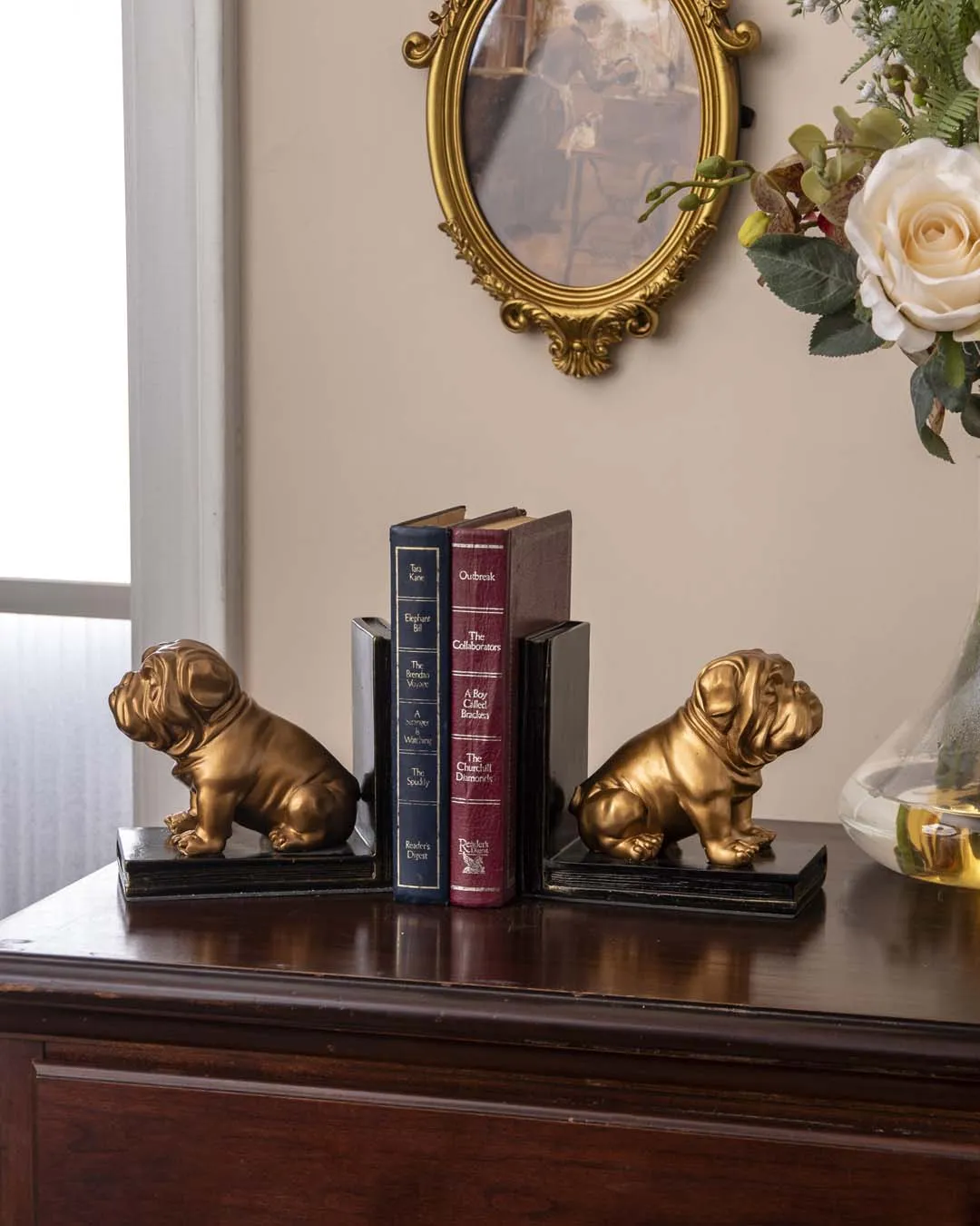 Adorable Dog Bookend Set