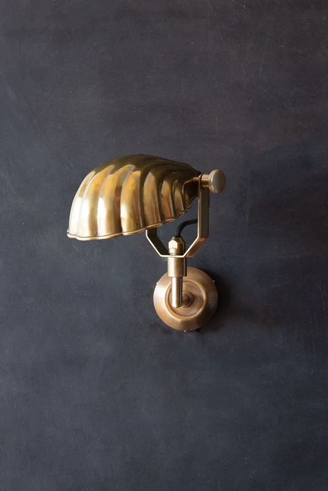 Art Deco Shell Wall Light