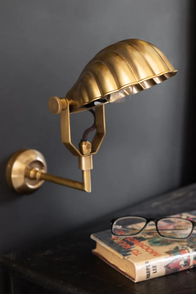 Art Deco Shell Wall Light