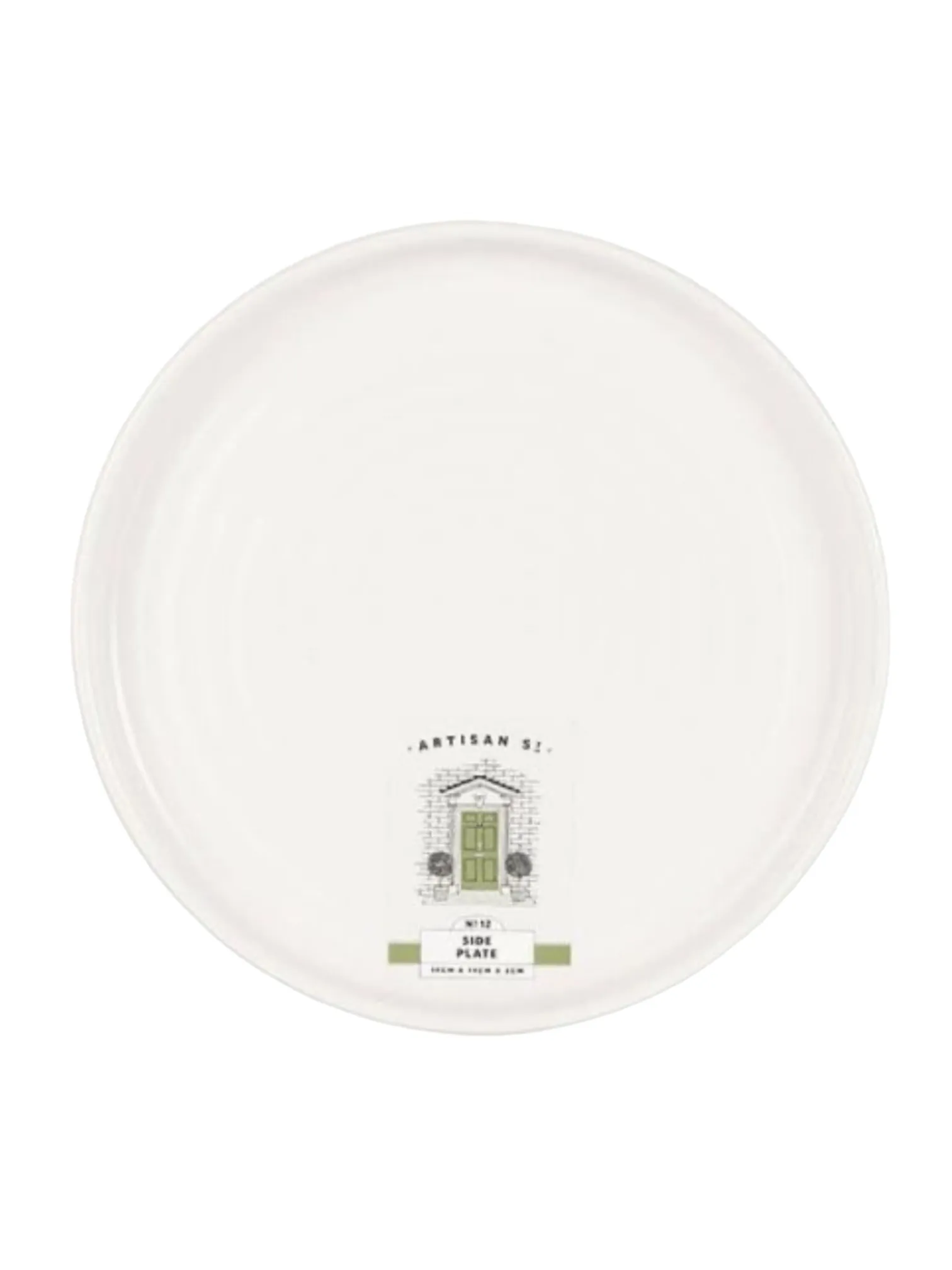 Artisan Street - White Round Ceramic Lipped Side Plate