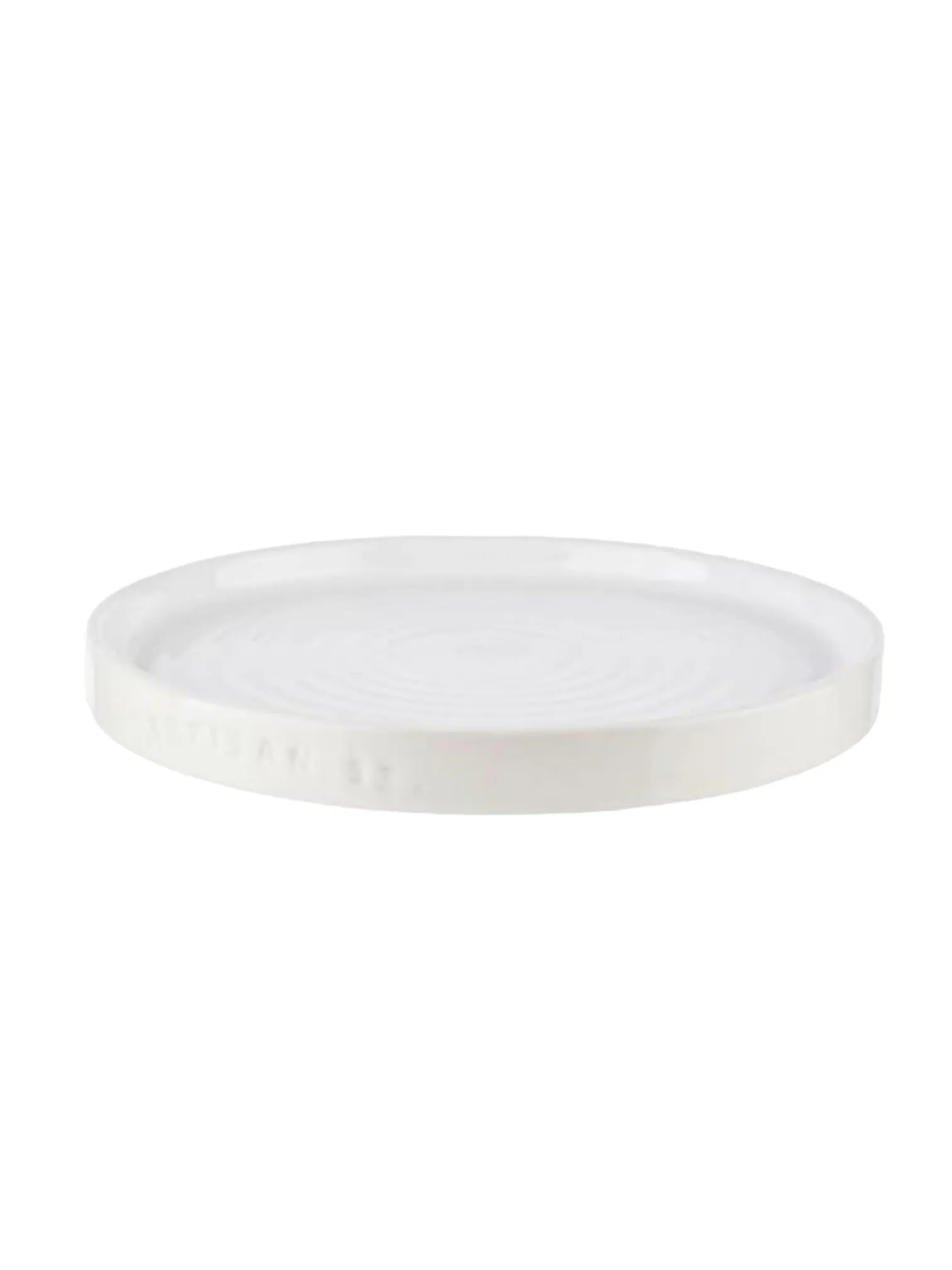 Artisan Street - White Round Ceramic Lipped Side Plate