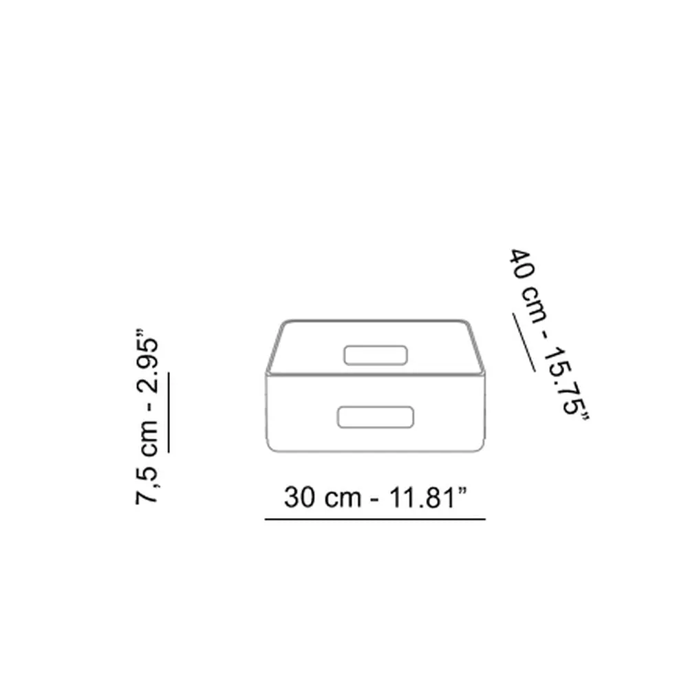 Atipico Arigatoe Containers H.7,5 cm tray container