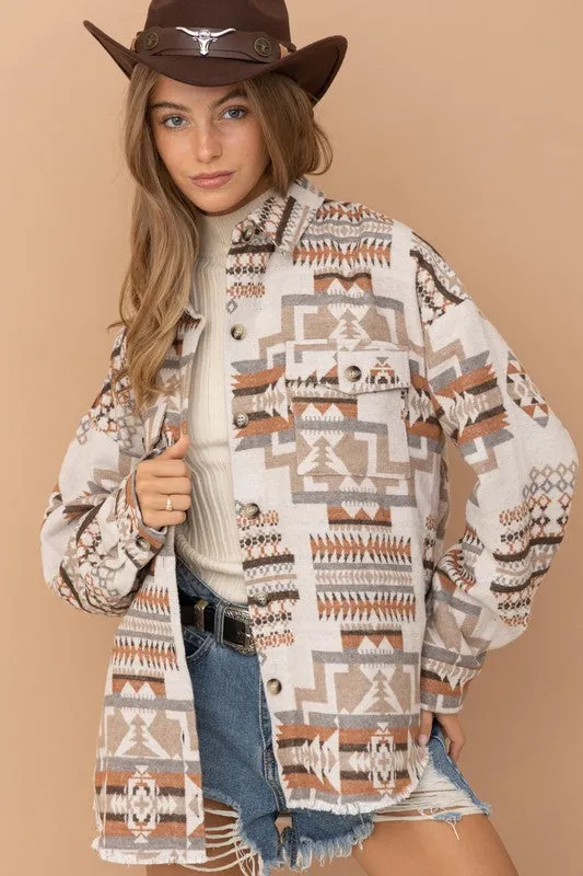 Aztec Western Shacket