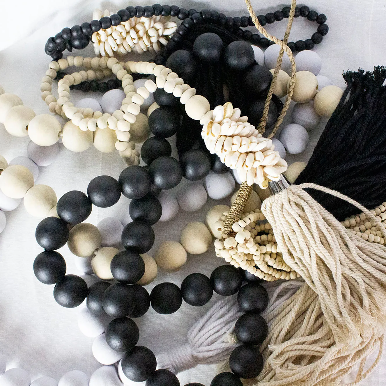 BEADED TASSEL | BLACK