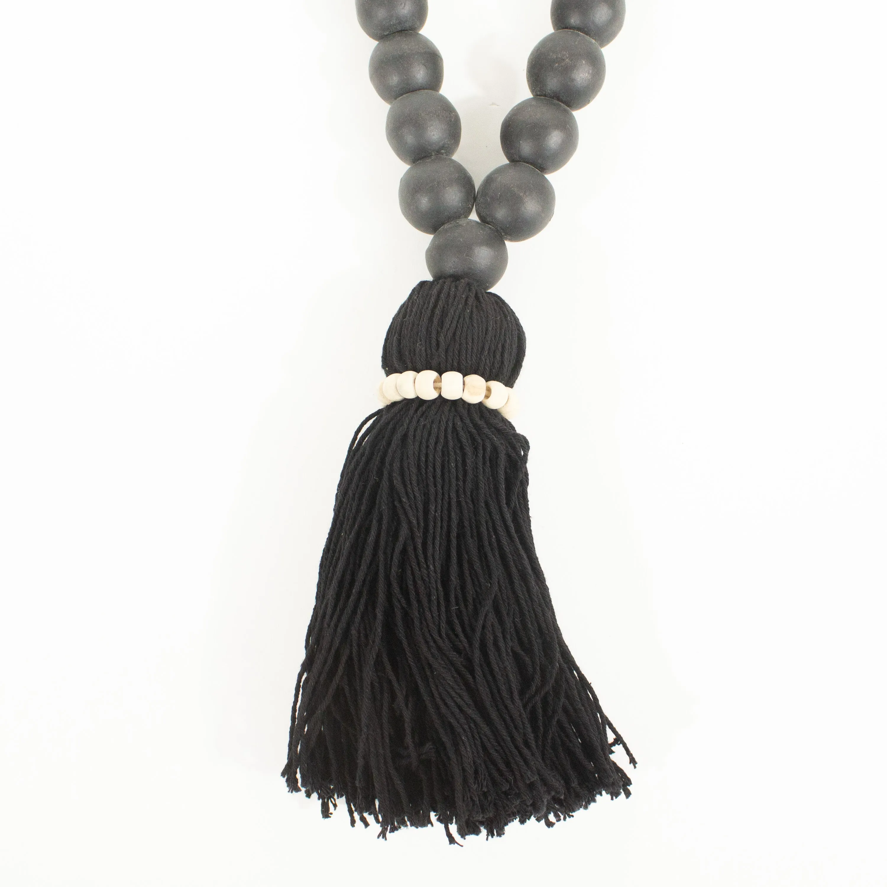 BEADED TASSEL | BLACK