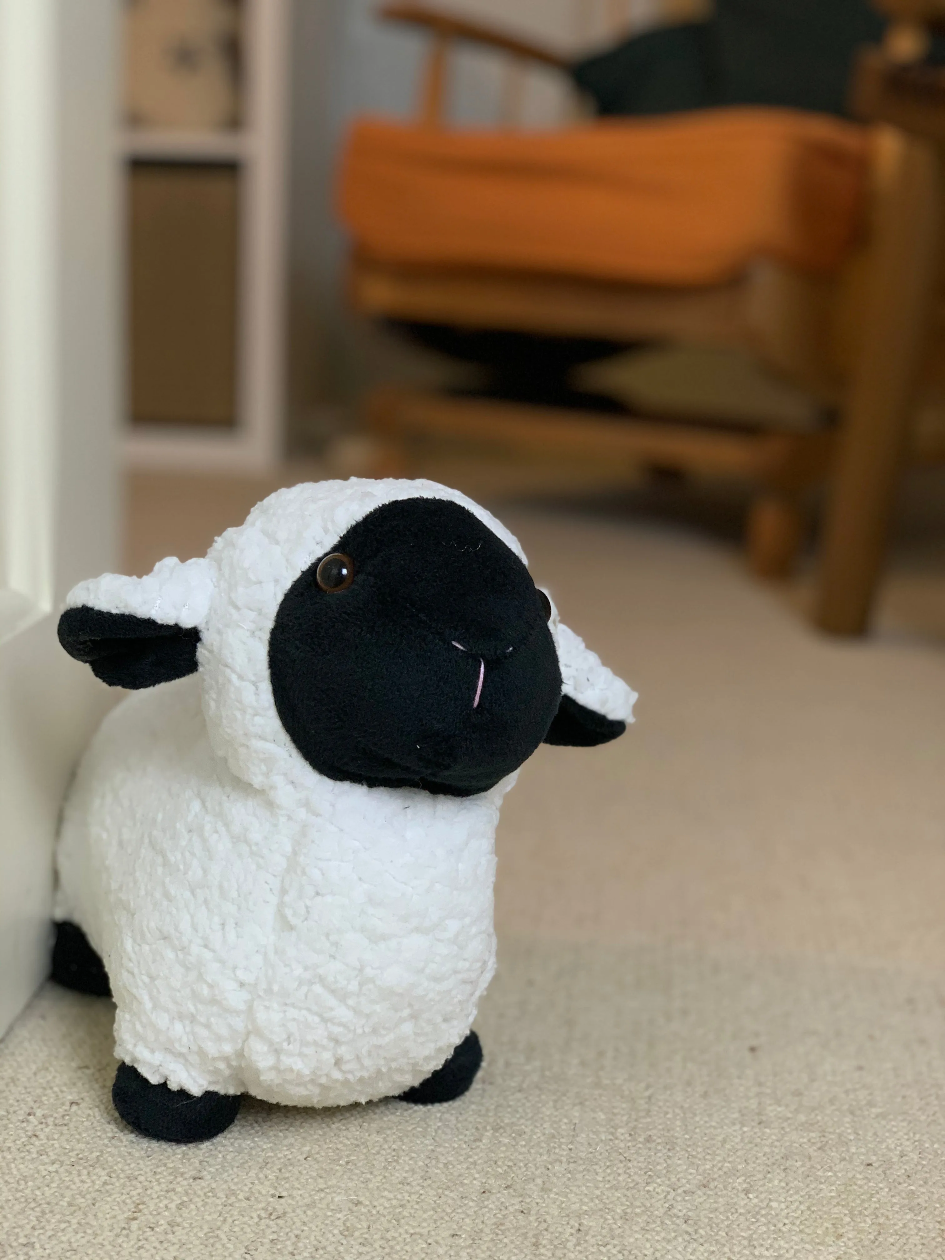 Black & White Sheep Door Stop