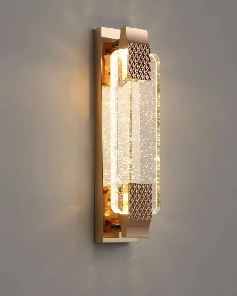 Bubble Crystal Rectangular Wall Sconces