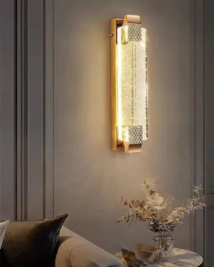 Bubble Crystal Rectangular Wall Sconces