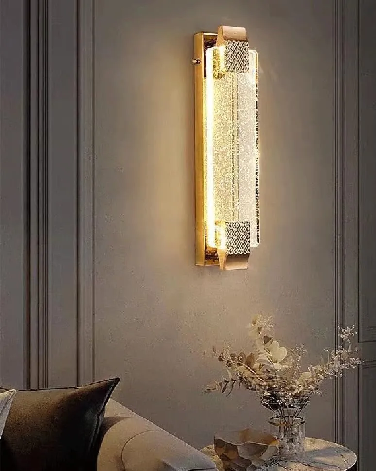 Bubble Crystal Rectangular Wall Sconces