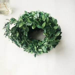 Bulk 24Ft Willow Leaves Greenery Roll Garland for Wreath DIY Xmas Decoration Wholesale