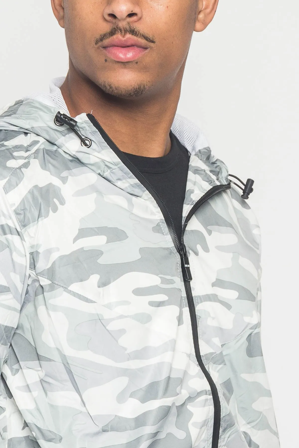 Camo Windbreaker Jacket