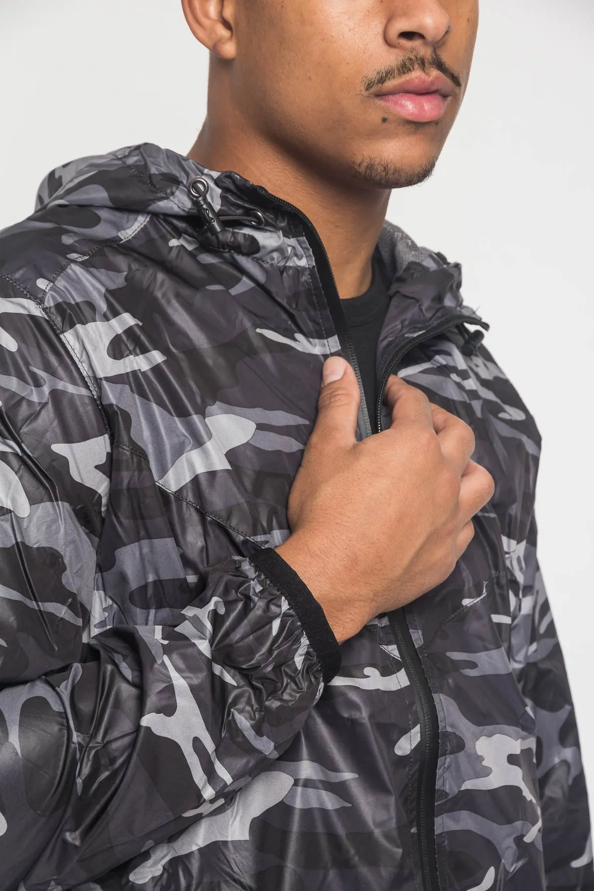 Camo Windbreaker Jacket