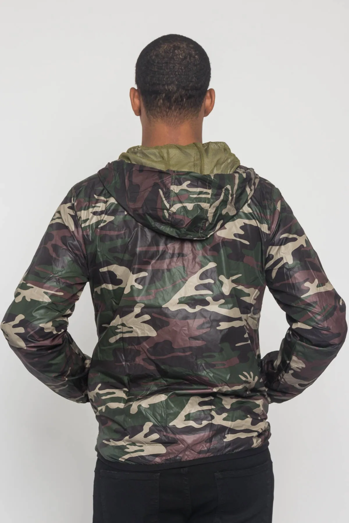 Camo Windbreaker Jacket