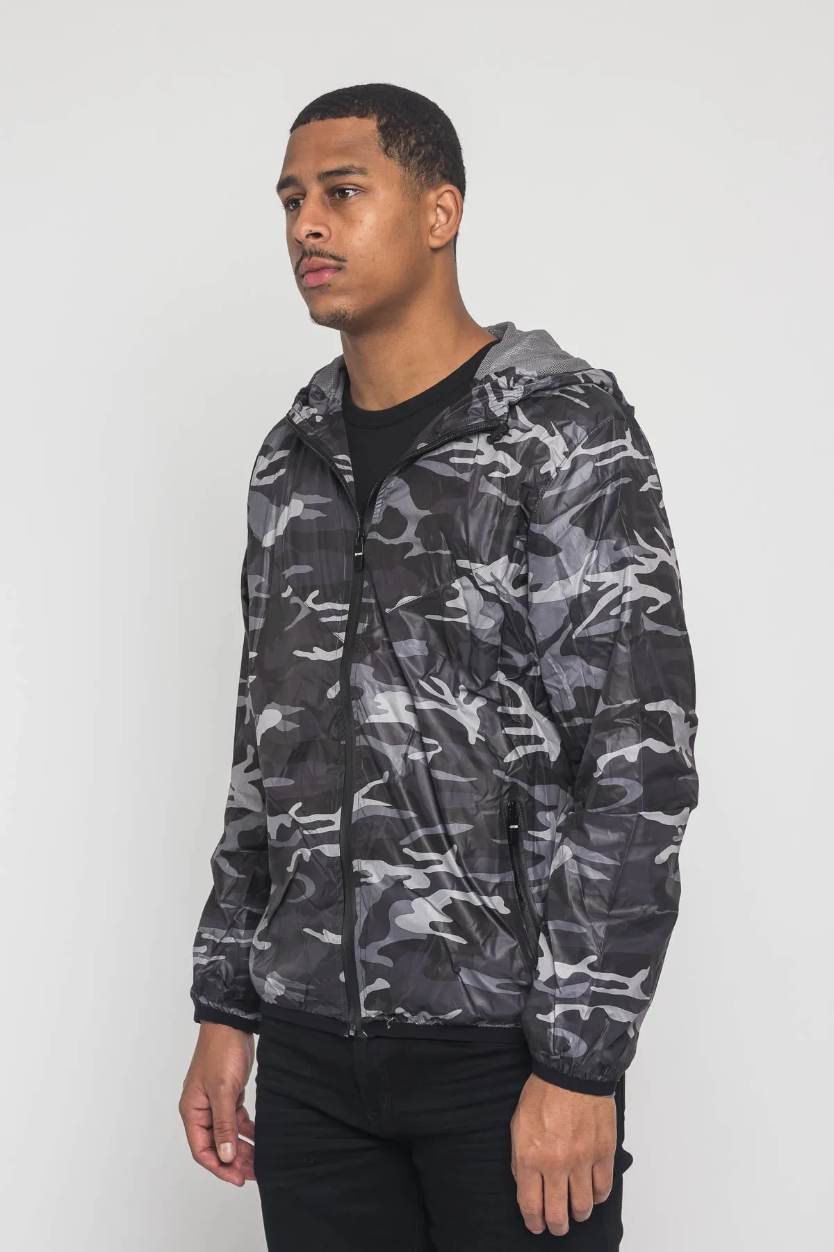 Camo Windbreaker Jacket