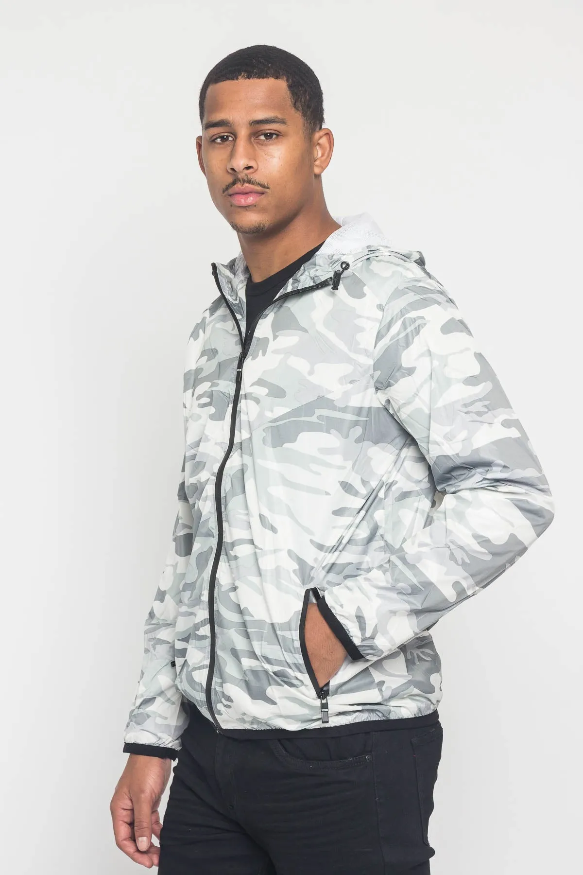 Camo Windbreaker Jacket