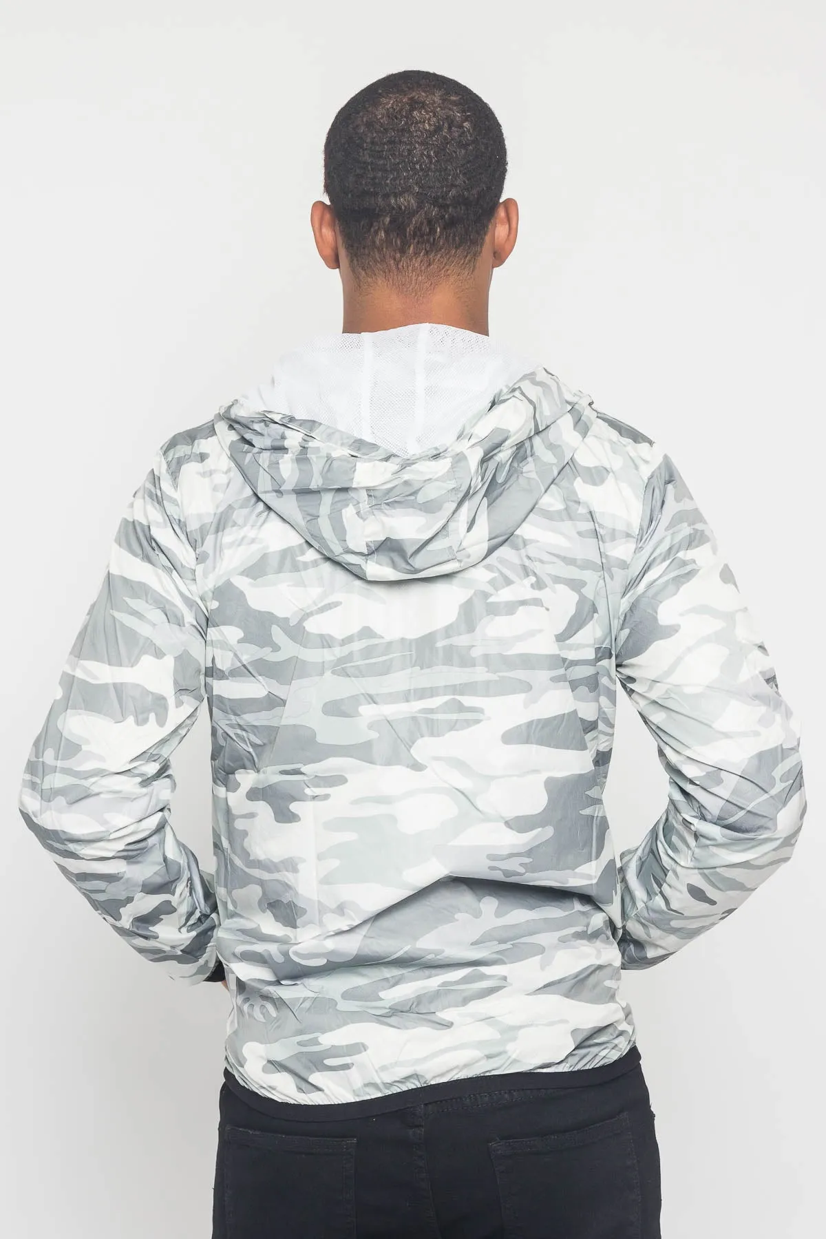 Camo Windbreaker Jacket