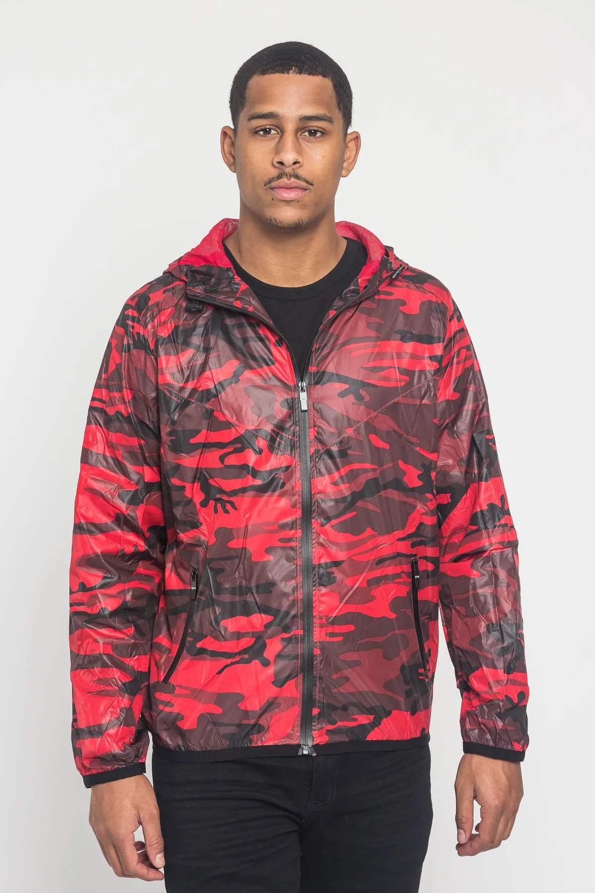 Camo Windbreaker Jacket