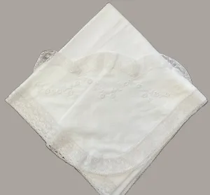 Christening Blanket w/Lace