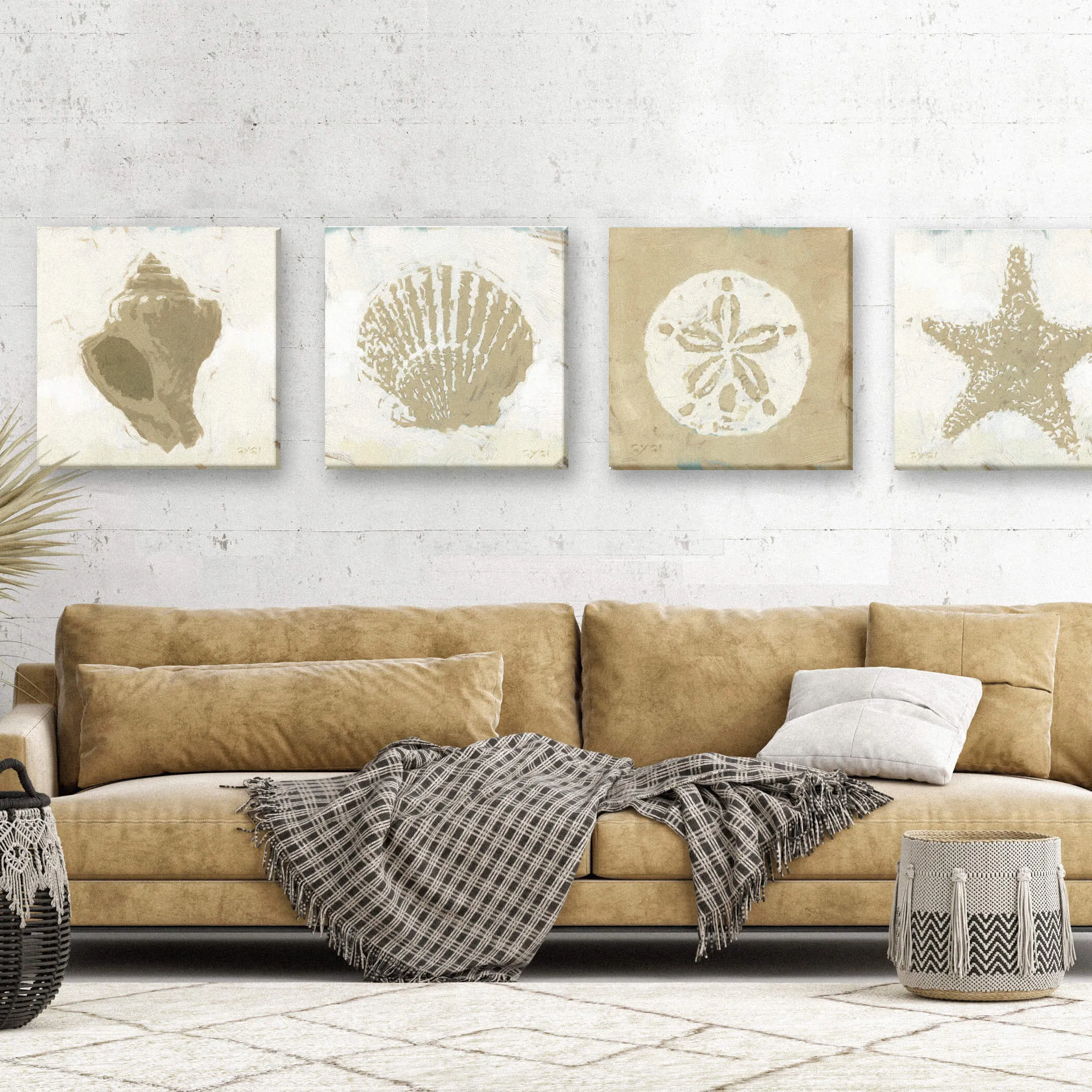 Conch Silhouette Wall Art