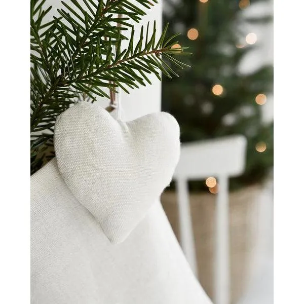 Cotton Fabric Ornaments - Off White