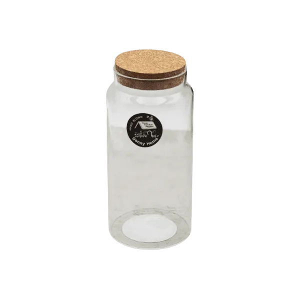 DANNY HOME GLASS STORAGE JAR & LID 1LTR