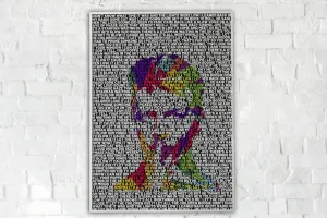 David Bowie Custom Printing, Home Decor, Wall Hanging, Custom Music Canvas, David Bowie Home Decor, Singer Canvas Rolls