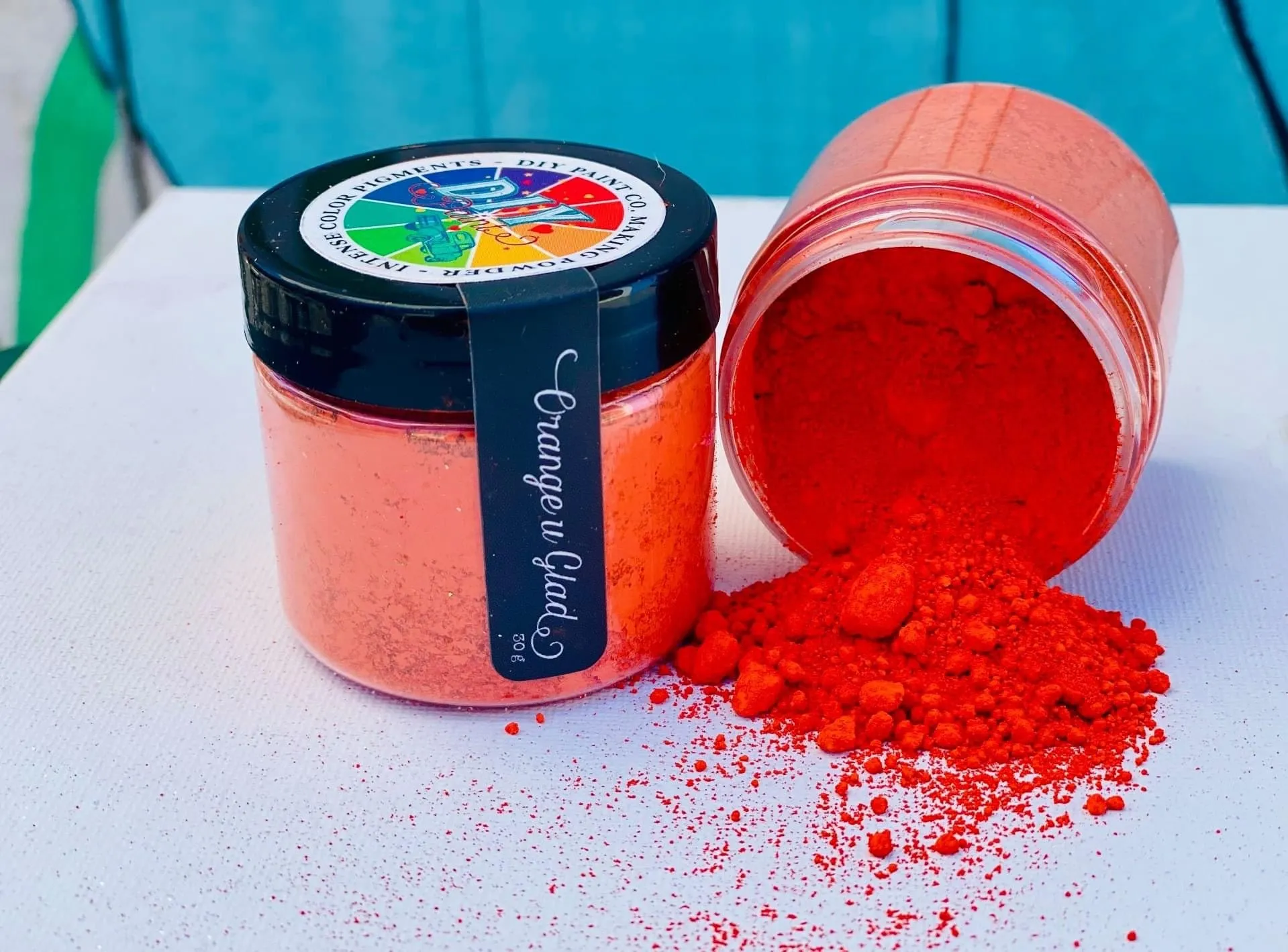 Diy paint mica pigment powders Orange You Glad