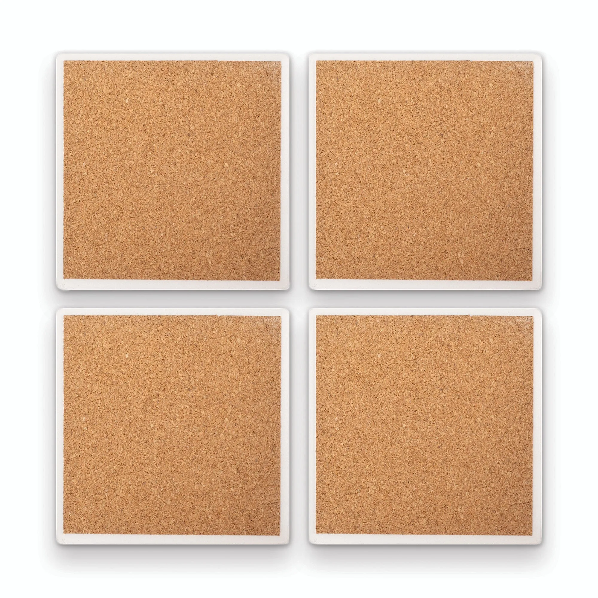 Embrace Follow Cherish Grey 4 x 4 Absorbent Ceramic Square Coasters Pack of 4