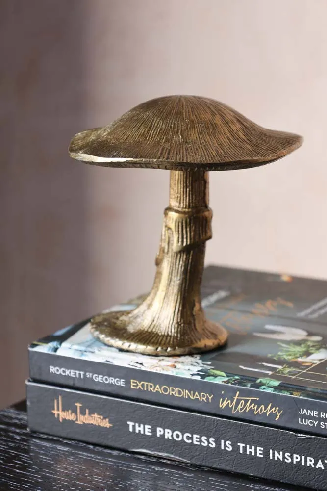 Gold Magic Mushroom Ornament