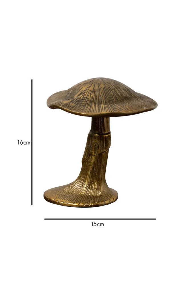 Gold Magic Mushroom Ornament