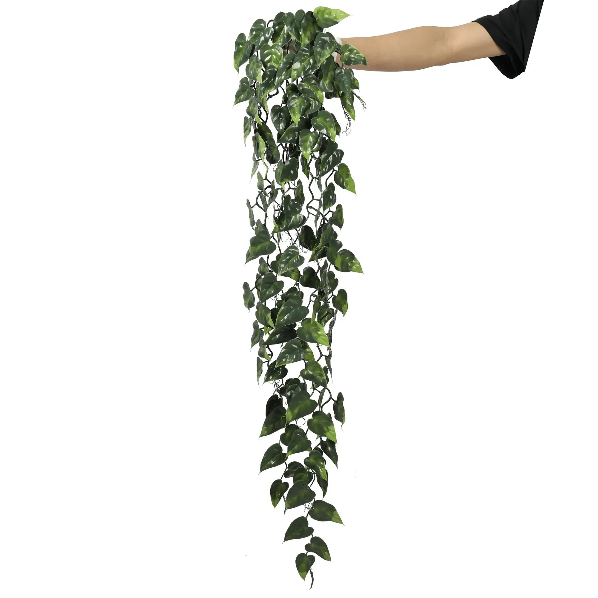 Hanging Artificial Pothos / Philodendron Plant UV Resistant 105cm