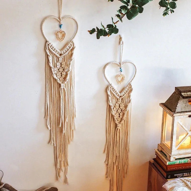 Heart Shaped Macrame Wall Decor