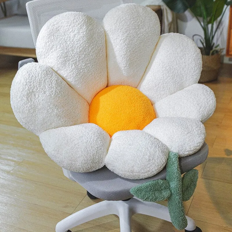 Kawaii Soft Flower Seat Cushion