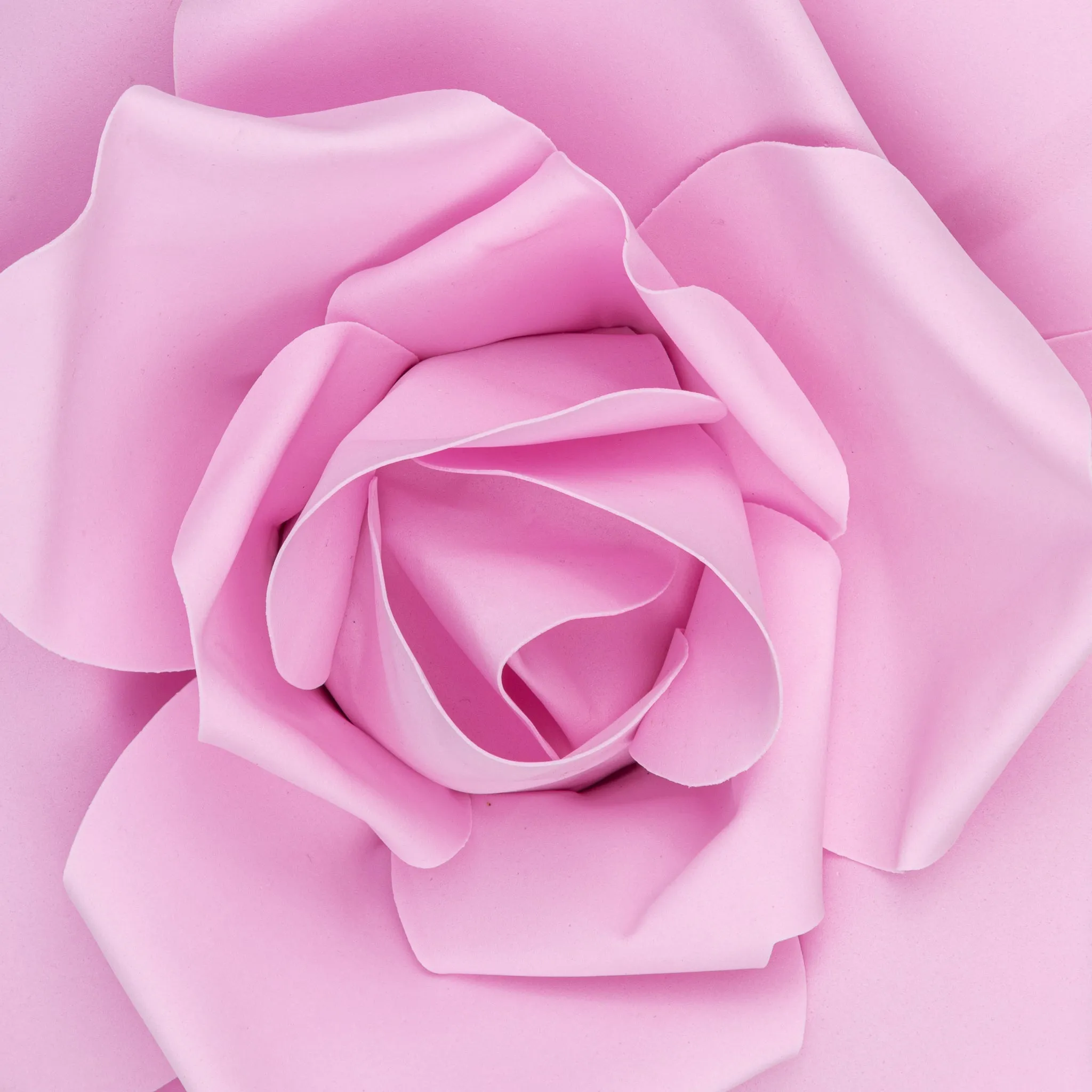 Large Foam Rose Wall  Decor 40 cm - Pink