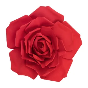 Large Foam Rose Wall  Decor 40 cm - Red