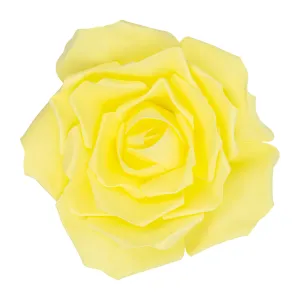 Large Foam Rose Wall  Decor 40 cm - Yellow