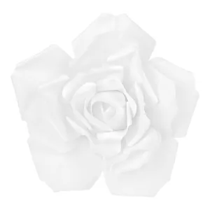 Large Foam Rose Wall  Decor 50 cm - White