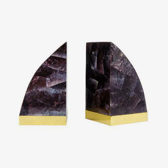 Mactan Bookends - Purple Shell