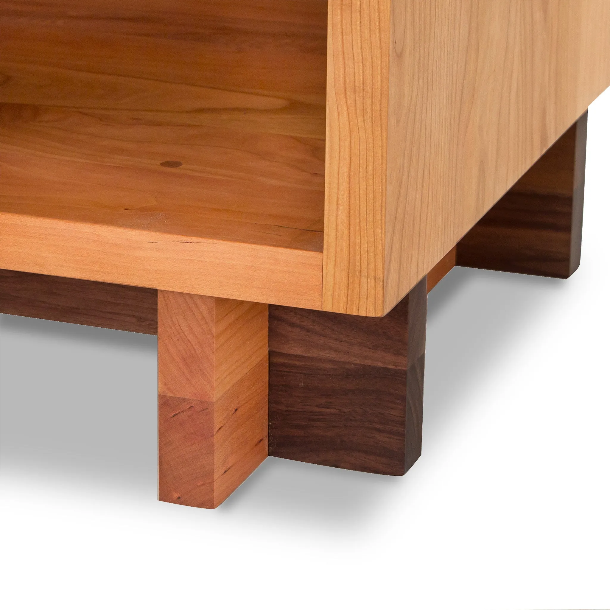 Modern American 1-Drawer Enclosed Shelf Nightstand